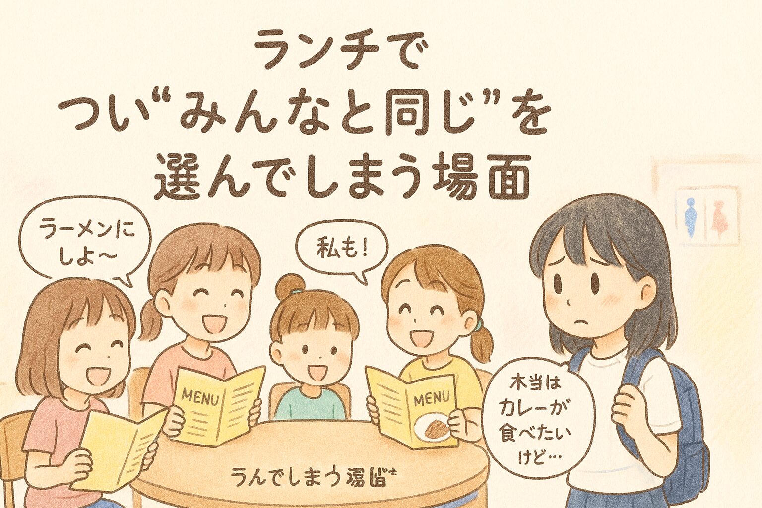 同調行動（ハーディング現象）とは？トイレに一緒に行く心理と具体例をやさしく解説 | 心に響く瞬間