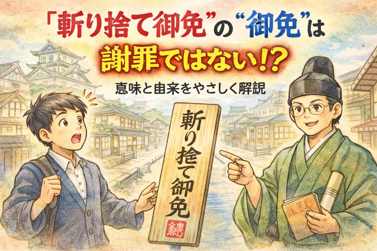 斬り捨て御免の御免は謝罪じゃない?意味・由来と無礼討ちの条件解説 | 心に響く瞬間