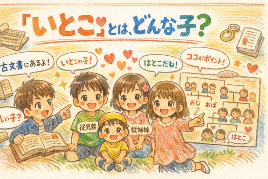 いとこの語源は愛しい子？従兄弟・従姉妹の意味と使い分けを完全解説 | 心に響く瞬間