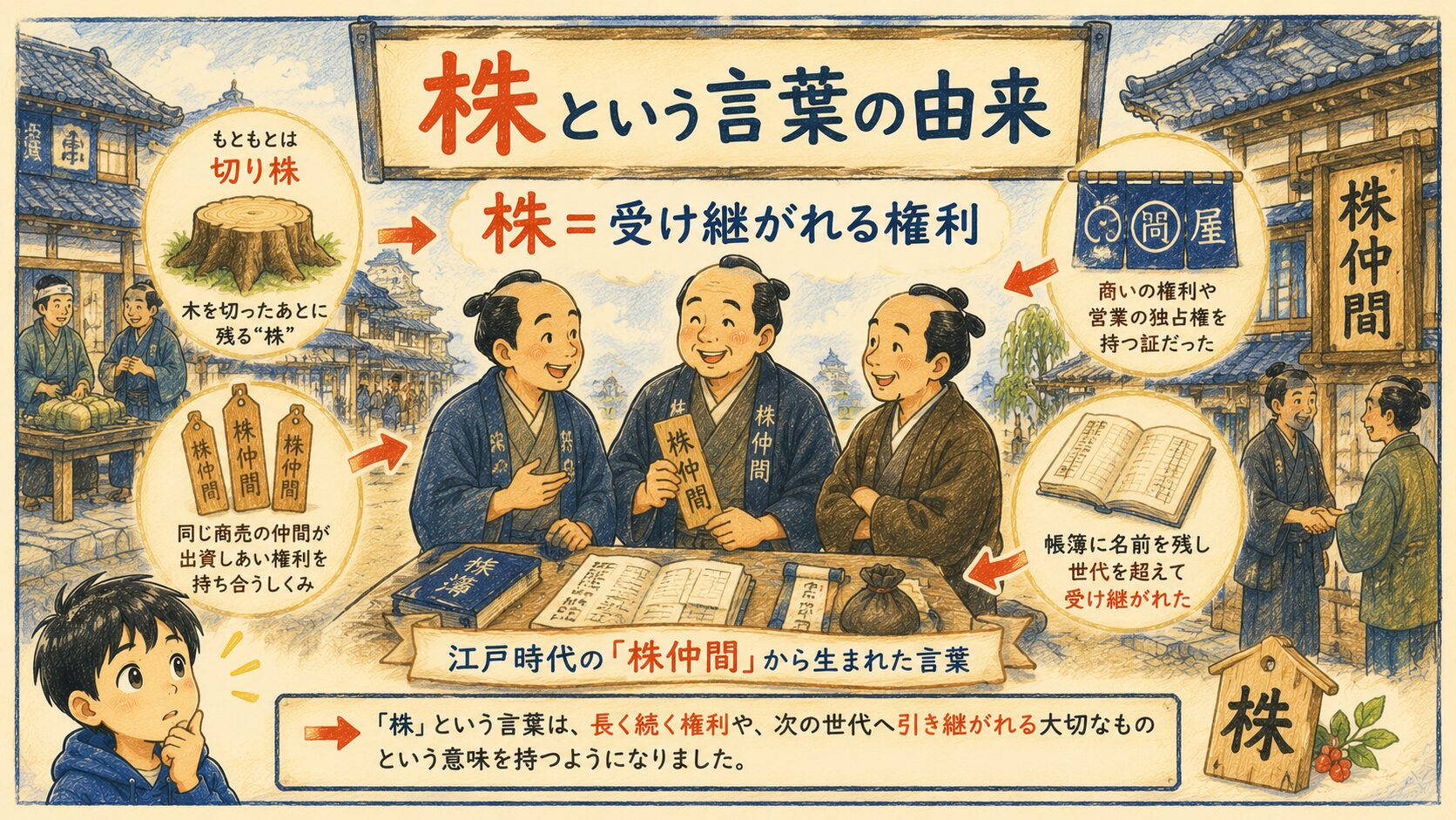 株式とは何？株の語源・由来と会社を応援するしくみ | 心に響く瞬間